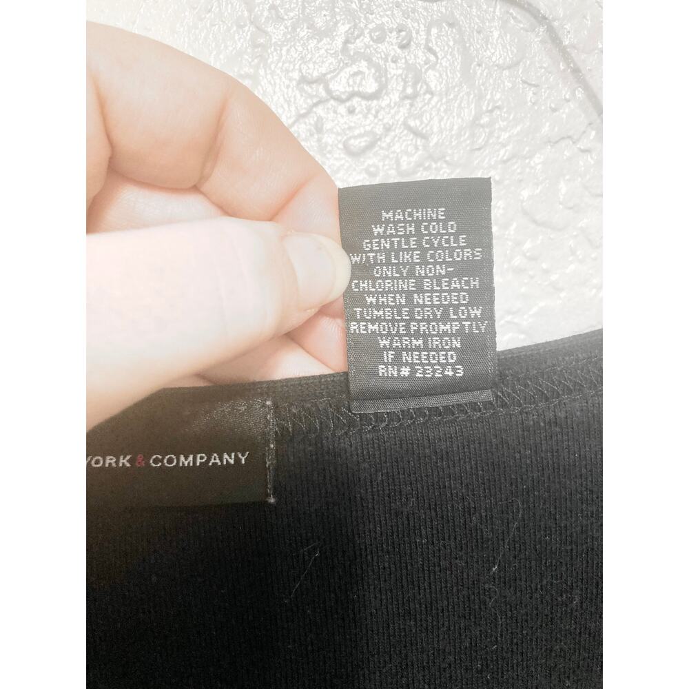 New York & Company Women's L Black 100% Cotton Button Front Cardigan Sweater - Picture 9 of 9